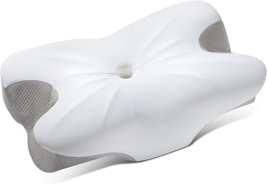 Cervical Neck Pillow for Pain Relief, Ergonomic Contour Memory Foam Pillow for Neck and Shoulder Support, Orthopedic Cooling Bed Pillow for Side Back Stomach Sleepers