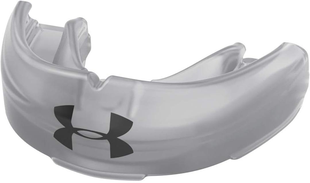 Under Armour Mouth Guard for Braces, Sports Mouthguard for Football, Lacrosse, Hockey, Basketball, Strapless, Youth & Adult