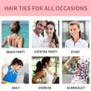 100Pcs Soft Cotton Seamless Hair Bands, Large Ponytail Holders for Thick and Thin Hair, Elastic Hair Accessories for Women, Men, and Girls