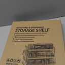 JUPELI Foil and Plastic Wrap Organizer, Expandable Kitchen Pantry Storage, Height Adjustable Cabinet Rack for Kitchen Organization, Aluminum Foil -3 Tier 9.8" to 15.6"L