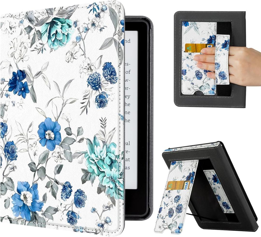 CoBak Case with Stand for 6.8 inch E-Book Reader -Cover with Auto Sleep Wake,Card Slot,Hand Strap Feature - Fits 11th Generationnot Compatible with Meebook/KoBo