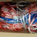 DANLI American Flag String Lights, Waterproof 420 LED String Lights, US Flag Light with Plug, Net Light Holiday Decoration for Garden Patio July 4th National Day Independence Memorial Day