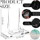 Jetec Acrylic Book Stand Clear Easel Stand for Display Acrylic Plate Postcard Picture Display Holder for Picture Book Decorative Plate Platter Photo (11 x 6 x 12 Inch)