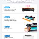 48A Black Toner Cartridge 2-Pack with chip High Yield Replacement for HP 48A CF248A Compatible with HP LaserJet Pro MFP M28a M28w M29a M29w M15a M15w M16a M16w Printer M28 M29 M15 M16 Series Ink Copy