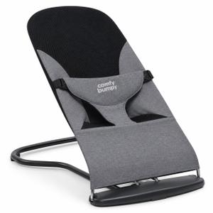 ComfyBumpy Portable Baby Bouncer, Organic Cotton, 3-Position Recline