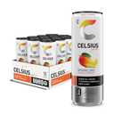 CELSIUS Sparkling Mango Lemonade, Sugar Free Energy Drink, 12 Fl Oz (Pack of 12) (EXP 03/01/27)