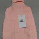 ASENKU Dog Sweater, Dog Sweaters for Medium Dogs, Warm Pullover Doggie KnitTurtleneck Warm Clothes for French Bulldog, Boston TerrierPink, M