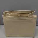 OPPOSHE Purse Organizer Insert for Longchamp Le Pliage, Premium Felt Long Champ Bag Handbag Women, Tote Organizer Insert with 9 Compartments (Large, Beige) (L-11.5*7.5*9.7in)