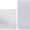 Engine and Cabin Air Filter 17801-20040 87139-33010 Replacement For Camry 2002-2006, Sienna 2004-2010, Solara 2004-2010, Lexus models ES300, ES330, RX330,RX350