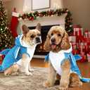 Shark Dogs Costume for Winter, Small and Medium-Sized Shark Dog Jacket, Sharks Dog Vest for Cold Weather, Fleece Puppy Hoodie, Sharks Pet Costume for Cat and Dogs(S)