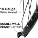Coaster Brake Rear Wheel, 28 Hole High-Profile Double Wall Rim, Fits 20/24/26x1.75-2.35 Inch Tires, Backpedal Foot Brake Wheel for BMX Cruiser Kids Folding Bike Replacement
