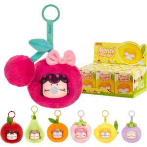Rolife Nanci Blind Box Plush Doll Fruit Mood Series, 1PC Random Cute Design Plush Toy Bag Hanging Doll, Creative Collectible Toys for Birthday/Christmas Holiday