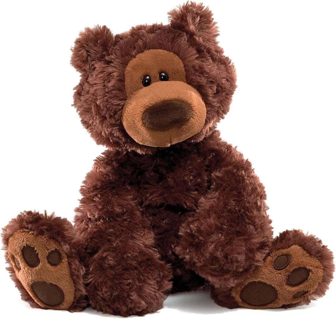 GUND Philbin Classic Teddy Bear, Premium Stuffed Animal for Ages 1 and Up, Chocolate Brown, 12 (Philbin (Brown 12"))