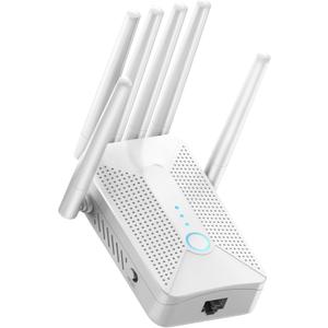 WiFi Extender,WiFi Repeater,WiFi Extender Signal Booster,Internet Extender WiFi Booster,6 Antenna,Coverage10000 Sq.ft,Easy Setup,Stable and Fast Internet Speed,Fit for Home and Company