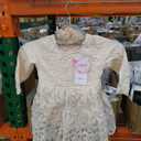 Newborn Baby Girl Floral Lace Romper Dress Headband Toddler First Birthday Baptism Outfits Princess Jumpsuit Bodysuit, Size 92