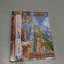 500 Piece Puzzles for Adults Clearance, Seaside Landscape Colorful Houses Window Cats Scenes Challenging Art Puzzle for Gifts Party Games Family Fun, 23" X 15" Dust Free