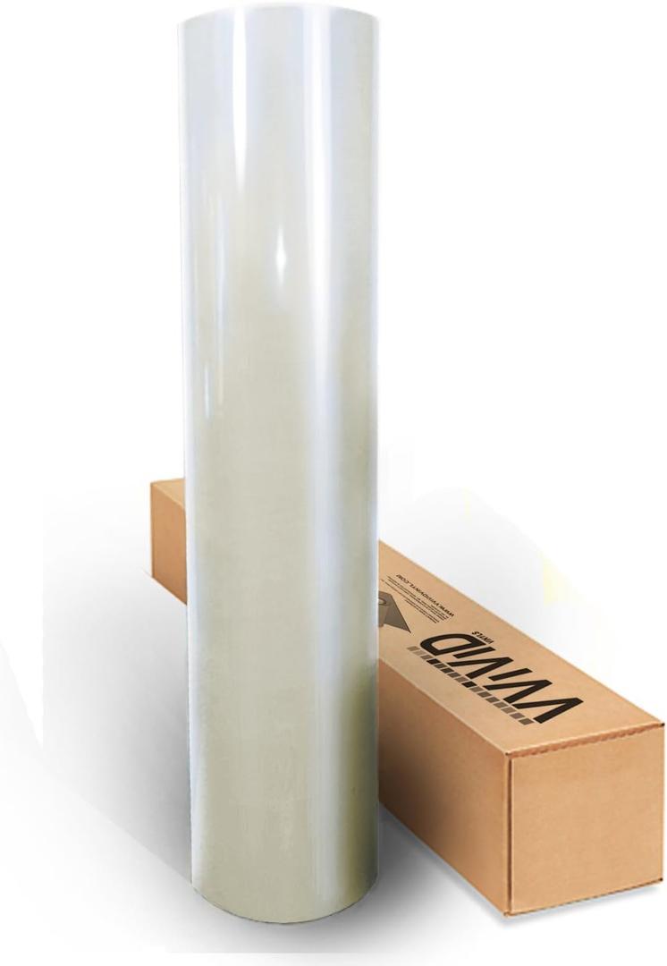 VViViD Space Pearl White Gloss Vinyl Wrap Film for DIY No Mess Easy to Install Air-Release Adhesive (1.5ft x 5ft)