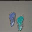 The Mini Detangling Brush, WYNK Dry and Wet Hair Brush Detangler for Traveling and Small HandsDetangling Comb Hair Styling Tools (2 Pack Pink&Purple