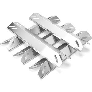 Uniflasy Stainless Steel Heat Plates for Cuisinart GAS2456AS,GAS2556AS,GAS1456ASO,GAS1456BSO,GAS9456AS/ASO,GAS9556AS/ASO,GAS2420AS, Heat Tents Replacement Parts for Cuisinart 5-Burner Gas Grill,5-Pack