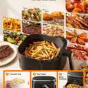 Beelicious Pro 10-in-1 MicroTemp Air Fryer 6.5QT, PFAS-Free Ceramic Coating Airfryers, Nonstick & Dishwasher Safe, AI-Powered E-Recipes, Shake Reminder, Compact, Digital Display, 14.96*14.96*12.2 inch