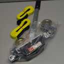 Come Along Winch 2-Ton with Two 1" x8FT Lifting Sling Heavy Duty Power Cable Come Along Tool with Dual Gears 7 Ft 2 Hooks Cable Winch Puller for Recovery Gear