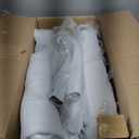 TRALT Ergonomic Office Chair - Desk Chair with Adjustable Lumbar Support Computer Chair - Mesh Comfy Chair with Flip-up Armrests - Gaming Chairs for Adults Home Office (Leather, White)