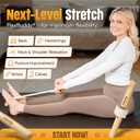FlexBuddy Stretching Tool  2-in-1 Flexibility & Back Trainer | Daily Mobility & Pain Relief | Compact Stretch Aid for Home, Office & Gym