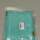 Unisex Kids Fleece-Lined Ribbed Thermal Knit Neck Warmer Gaiter | Dual Layer Winter Scarf Face Cover for Skiing Hiking (Black/Lake Blue)