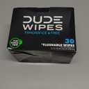 DUDE Wipes On-The-Go Unscented Travel Wipes - 30 Count (Individually Wrapped) - Extra-Large Adult Flushable Wipes for Sensitive Skin - Infused with Vitamin E and Aloe - Septic and Sewer Safe