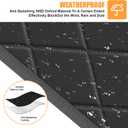 Magnetic Thermal Insulated Door Curtain, Fit Door Size to 72''X80'', Center Opening, Durable Oxford Cloth&Thicken Polyester Fiber Fill, Weatherproof, Windproof, Soundproof, Weighted Bottm
