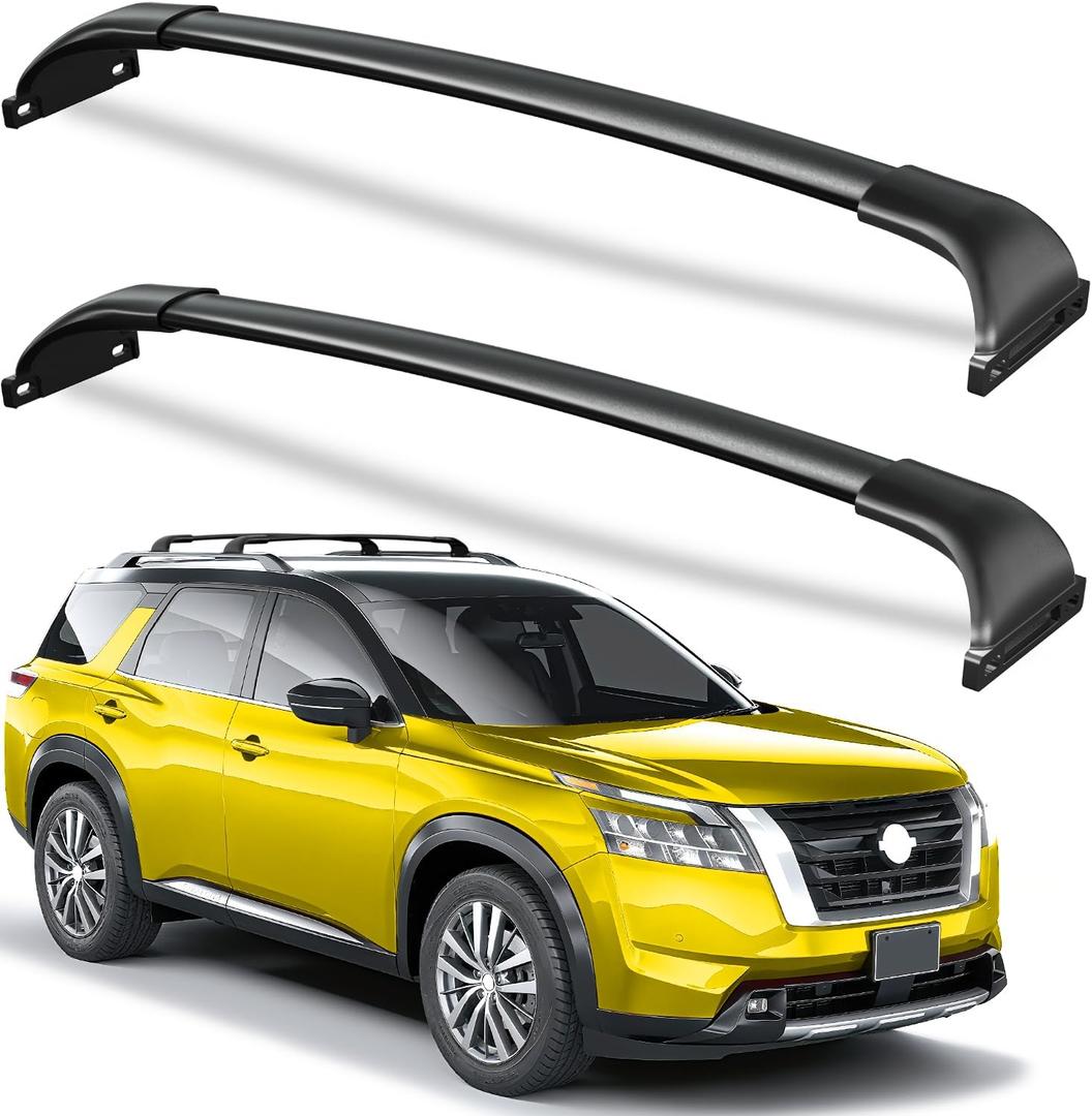 Wonderdriver Roof Rack Cross Bars 300lbs Compatible with Nissan Pathfinder 2022 2023 2024 2025 2026 SV SL Platinum with Raised Side Rails,Heavy Duty all-metal Aluminum Roof Rails Crossbars Cargo Canoe