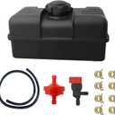 34156A Fuel Tank GAS 4 Quart Compatible with Various Tecumseh 37290 34156 H30 H35 H40 H50 HS40 HS50 HM80 HM100 Engines With Cap and Shut Off Valve