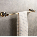 LSLYTQ Towel Rail Rack Wall Mounted Luxury Bathroom Gold Towel Holder, Brass Shiny Towel Bar Smooth for Bathroom Kitchen