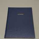 BookFactory Log Book/Multipurpose Log Book - 96 Pages 8'' x 10'' Blue Cover Section Sewn Hardbound (Made in USA)