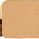 Sustainable Greetings Kraft Paper Blank Greeting Postcards and Envelopes, Rounded Edges (6 x 4 In, 48 Pack) - Blank Card Envelope