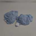 2 Pack 24x43 Inch Light Blue Cocktail Tablecloth Spandex Round Fitted Table Cover for Wedding Banquet Event Party