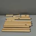 Solid Wooden Coat Rack Freestanding, New Zealand Pine Coat Tree with 8 Hooks & 3 Adjustable Sizes for Coats, Hats, Handbags and Scarves, Space Saving for Entryway/Office/Bedroom (Nature) (1 PC)