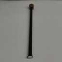 Westbrass D123-62 3/8" x 12" Brass Flat Head Toilet Riser Supply Line, Matte Black