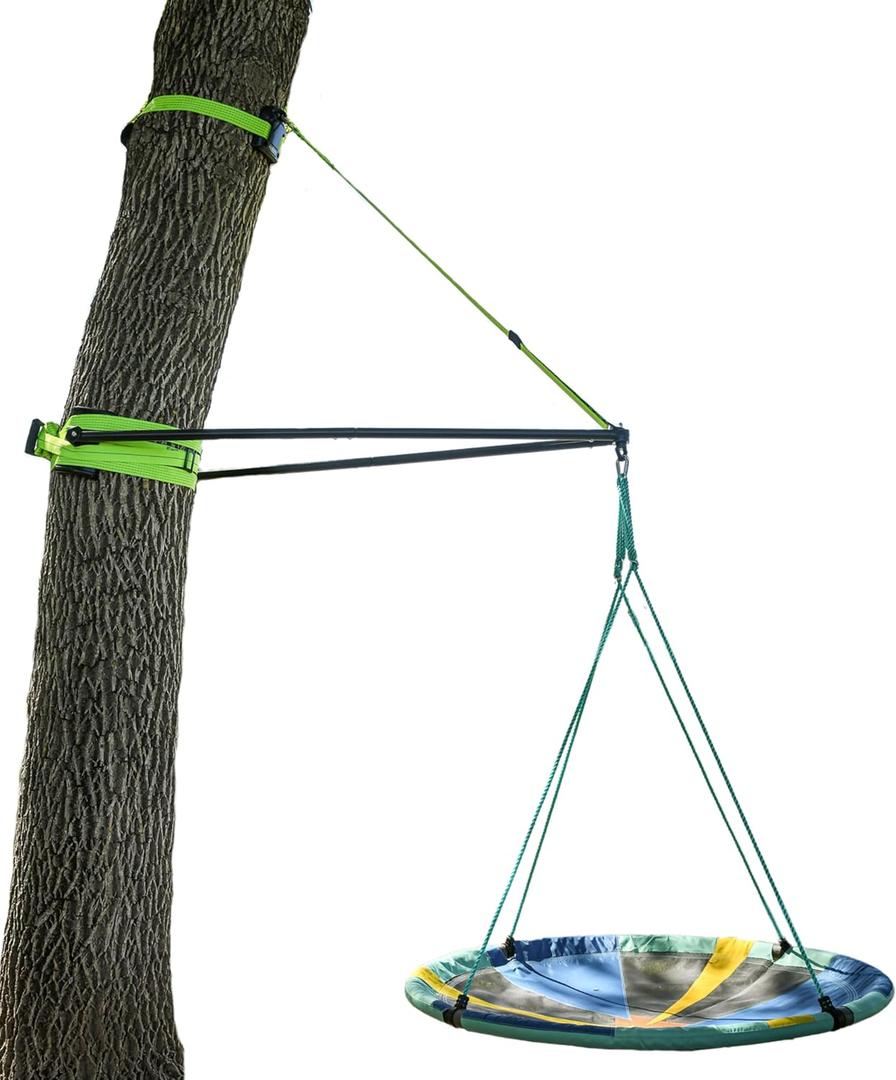 Slackers Build-A-Branch Tree Swing Hanging Kit Turn Any Healthy 12"+ Diameter Tree into a Swinging Tree Secure Outdoor Mount for Backyard Tree Swings