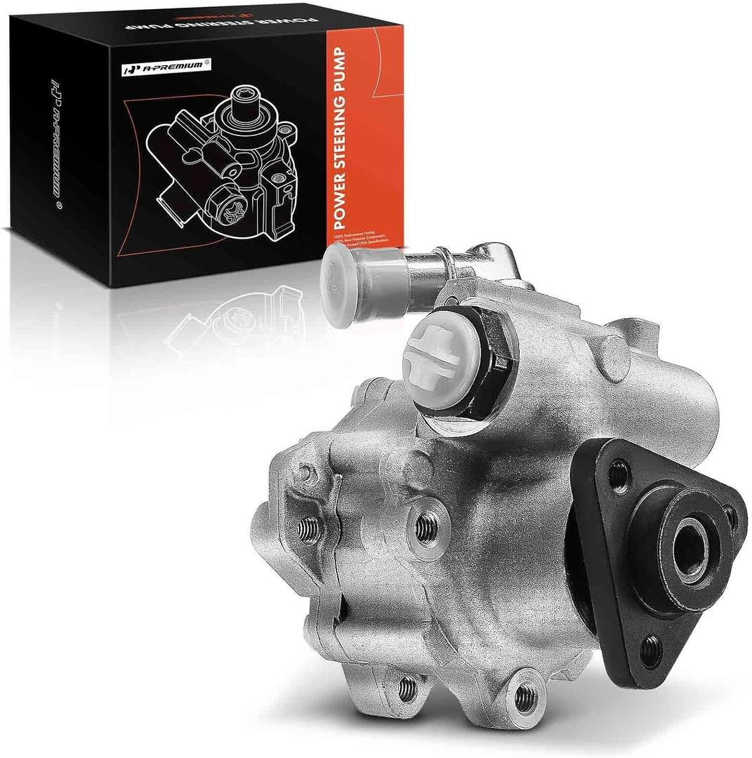 A-Premium Power Steering Pump Compatible with Audi A4 2000-2001, A4 Quattro 1999-2002, Volkswagen Passat 1998-2005, L4 1.8L, Replace # 8D0145156K, 8D0145156KX