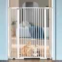 52" Extra Tall Cat Gate for Doorway,30"-41" Adjustable Width Pet Gate, Auto Close Pet Gate Include 2.75" and 5.5" Extension Kits,Pet Gate Indoor No Drilling for Doorways and Kitchen