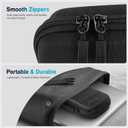 2 x Hard Shell Carrying Case for Switch 2 – Shockproof Travel Storage Bag with 10 Game Card Slots, Wrist Strap & Mesh Pocket, Portable Protective Case for Switch 2 Console (Matte Black)