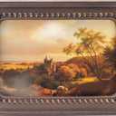 Small Frame 4x6 - Vintage Picture Frames 4x6, Horizontal Antique Ornate Frame 4 X 6, Frames 4 by 6 With Glass Front For Tabletop And Wall Hanging, Antique Wall Decor (Brown)