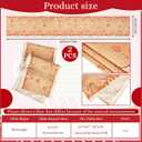 2 Pcs Christmas Gingerbread Table Runner Vintage 13'' x 72'' Merry Christmas Table Runner Xmas Decorations for Xmas Holiday Party Home Dining Kitchen Decor