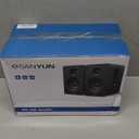 Sanyun SW208 3" Active Bluetooth 5.0 Bookshelf Speakers  60W Carbon Fiber Speaker Unit - Built-in 24bit DAC Dynamic 3D Surround Sound 2.0 Computer PC Monitor Gaming (Pair, White)