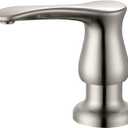 GAGALIFE Kitchen Sink Soap Dispenser - Brushed Nickel Built in Soap Dispenser with 17 OZ Bottle, Lotion Dispenser for Kitchen Sink, Refill from The Top