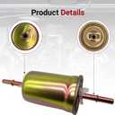 Fuel Filter FG-1114 Compatible with Ford E-150 E-250 E-350 E-450 2000-2008 Crown Victoria 1998-2011 Replacement for Mercury Lincoln Town Car, Replaces FG986B
