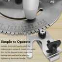 Precision Miter Gauge with a Standard Slot (3/4 x 3/8), Table Saw Miter Gauge High Accuracy Miter Saw Protractor with 27 Angle Stops, Great Woodworking Tool Table Saw Accessories