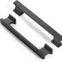 Matte Black Kitchen Square Cabinet Handles 5 Inch 10 Pack