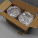 STORi Bella Tall Scrunchie Holder | Stackable Clear Plastic Container (Set of 2) Round Vanity Storage Organizers with Lids for Hair Accessories & Beauty Supplies | Made in USA